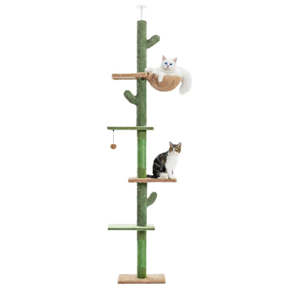 Arbre à chat sol plafond sans perçage extensible - plateformes et zones de repos