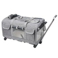 Sac de transport chat à roulettes style valise - confortable et pratique